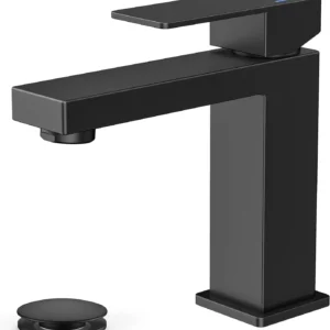 Single Hole Bathroom Faucet with Pop-Up Drain